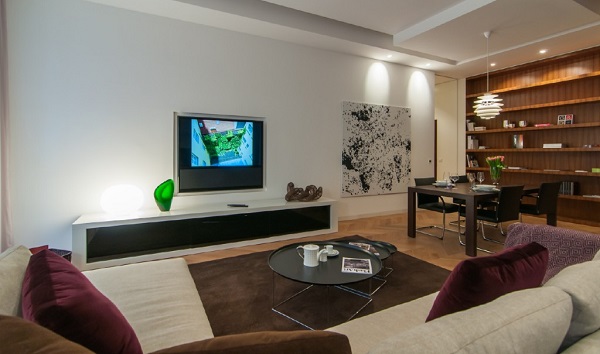inteligentní instalace ovládá osvětlení Lutron